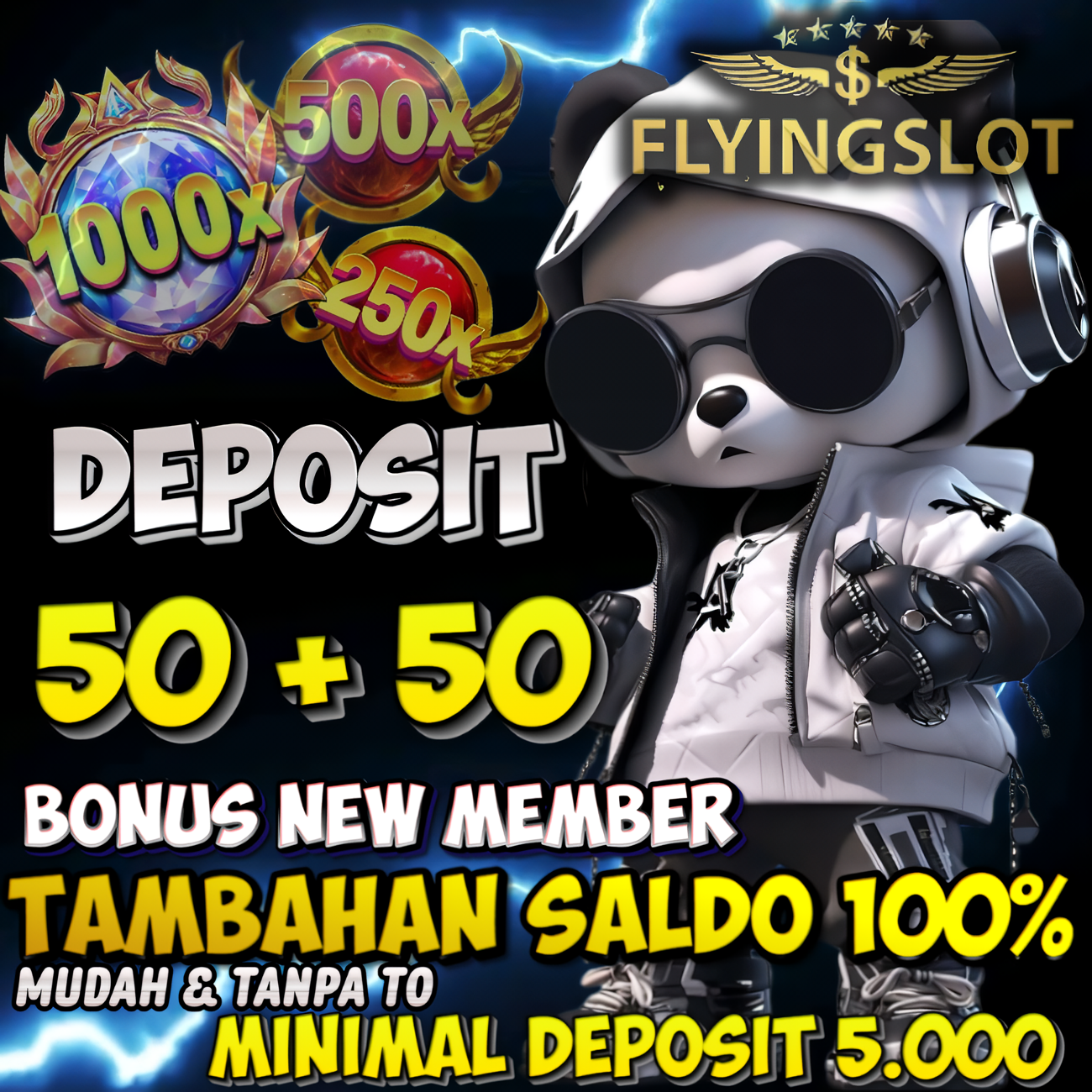 Flyingslot # Situs Slot Minimal Deposit 5000 Via Dana - Bonus 100 di Awal 50+50 Tanpa TO